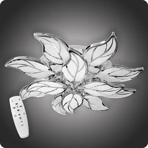 Люстра світлодіодна 517 Dlight 3color з пультом 200Вт Хром (01724) - фото 2