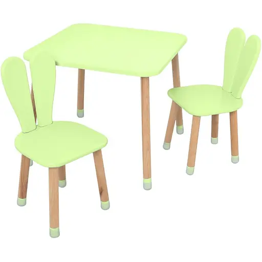 Дитячий столик із двома стільцями 04-025G-2 зелений