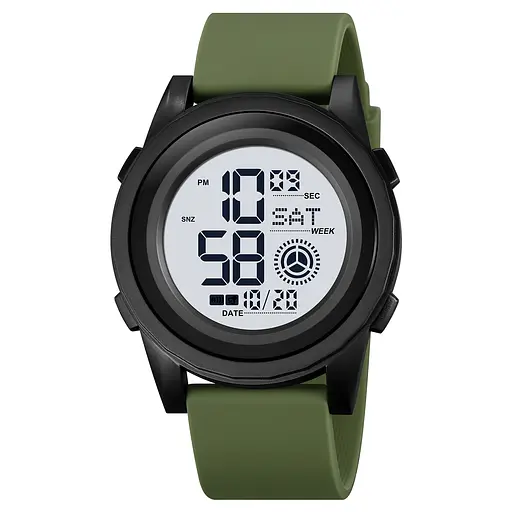 Наручний годинник чоловічий 2082AGWT Army Green White Skmei acs0030318 - фото 1