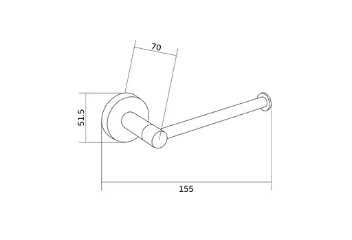 Тримач туалетного паперу VBI Venus gold VBI-040012GL Золотий - фото 2