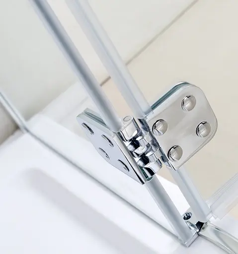 Душевая кабина прямоугольная Volle Benita 120x80 распашная, прозрачное стекло 8 мм с поддоном PUF, хром 1017.134601R5, Правая, прозрачная, хром - фото 7