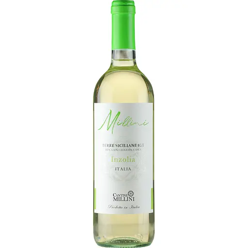 Вино Millini Inzolia Terre Siciliane IGT белое сухое 12% 0.75 л