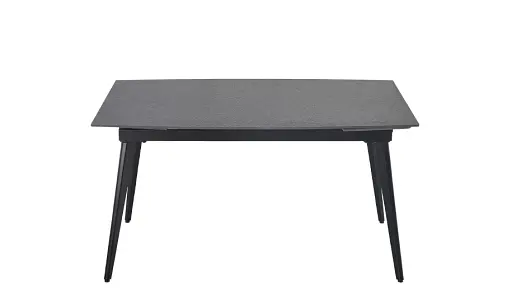 Стол Люкс черный мат 1400/2000х900х760 черные ноги - фото 2