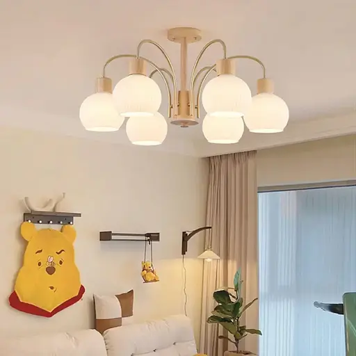 Светодиодная люстра Медуза 5043 (Золотая) на 5 плафонов - фото 2