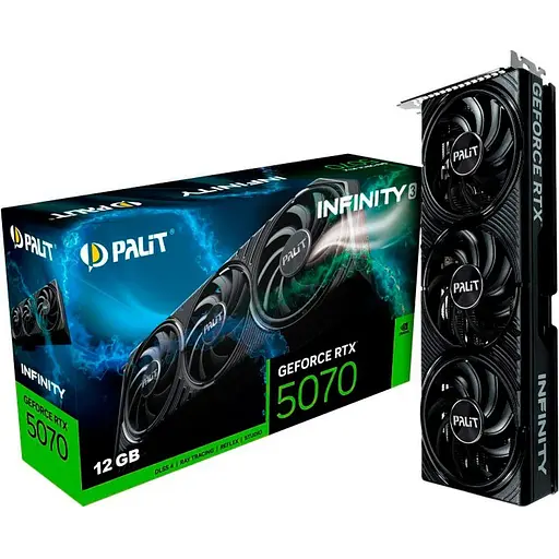 Видеокарта Palit GeForce RTX 5070 Infinity 3 (NE75070019K9-GB2050S) UA [135632]