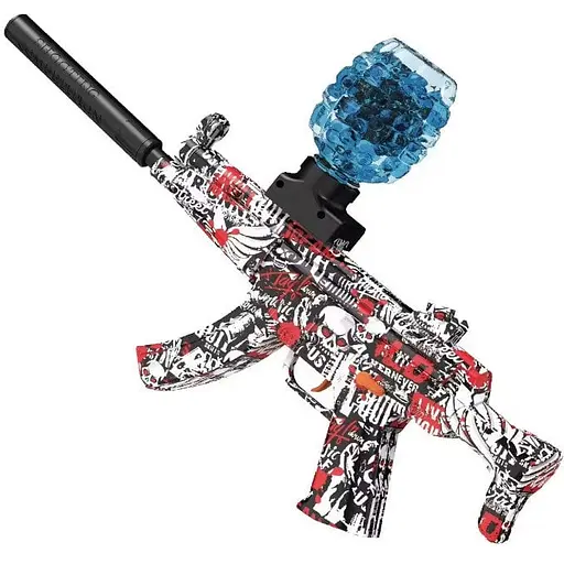 Бластер автоматический OldBro Auto MP 5 Gel Ball с гель шариками орбиз 10500 шт. eXtream Red - фото 1