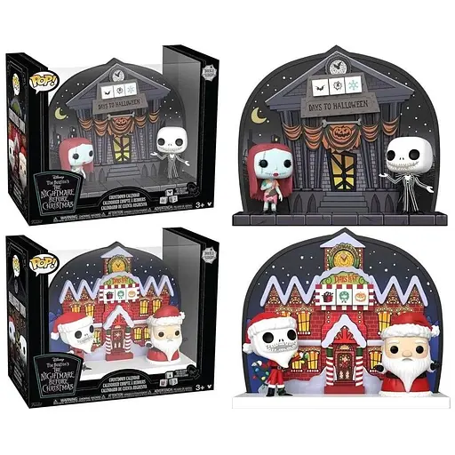 Колекційна  фігурка   Funko Кошмар перед різдвом Календар зворотного відліку The Nightmare Before Christmas Countdown Calendar 25 - фото 1