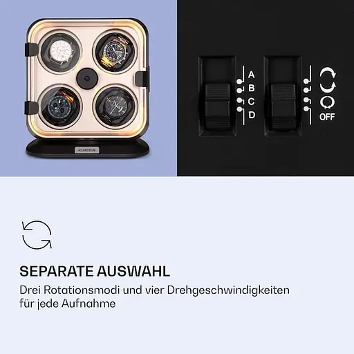 Ротомат ящик для автоподзавода часов Klarstein Clover (10040250) - фото 3