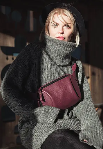 Поясна сумка Easy марсала флотар - фото 2