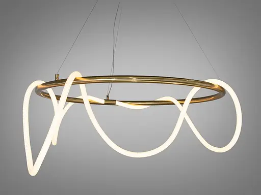 Подвесная лед люстра к кухне шланг, мощностью 48W, цвет бронзы. - фото 2