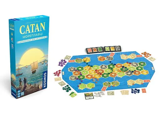 Настольная игра Rozum Катан: Мореплаватели. Дополнение для 5-6 игроков (Catan: Seafarers - 5-6 Player Extension) (укр.) (R103UA) - фото 6