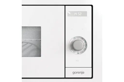 Мікрохвильова піч Gorenje вбудовувана Simplicity, 23л, міх. управл., 900Вт, гриль, дисплей, білий - фото 4