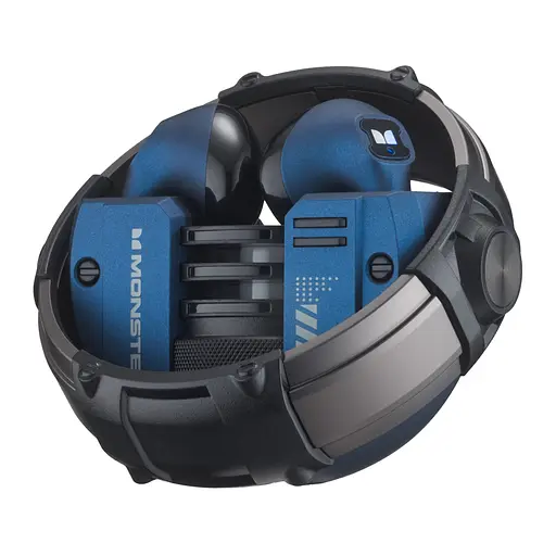 Навушники Monster Bluetooth XKT10 Wireless Bluetooth 5.2 Gaming earbuds 300mAh сині - фото 3