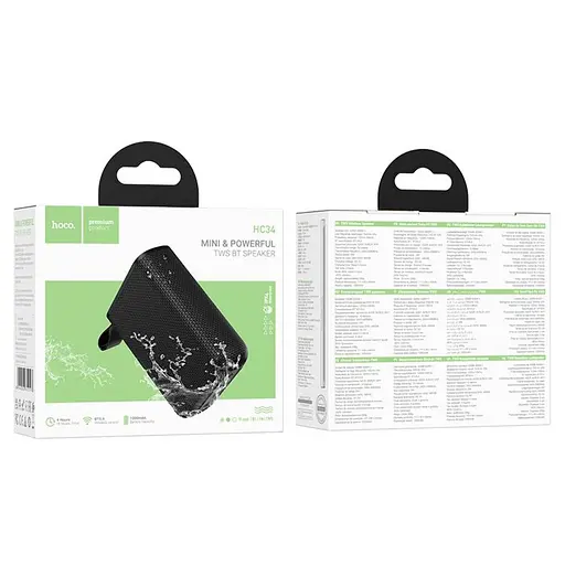 Портативна bluetooth колонка Hoco HC34 чорний - фото 4
