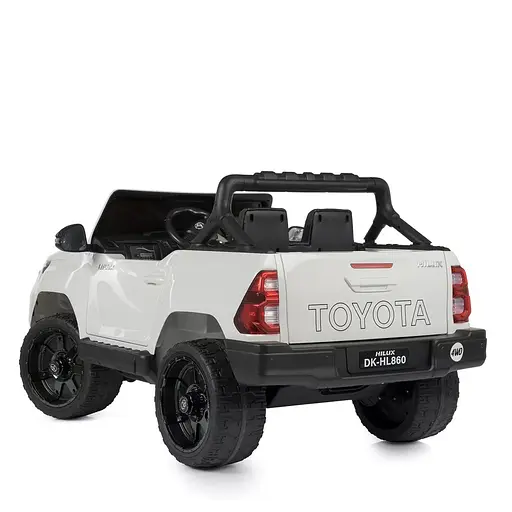 Электромобиль детский Bambi Джип Toyota M 4919EBLR-1 с пультом управления Белый - фото 4
