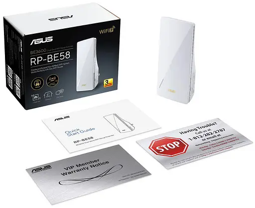 Усилитель покрытия WiFi Asus RP-BE58 AX3000 1xGE LAN, MESH - фото 2