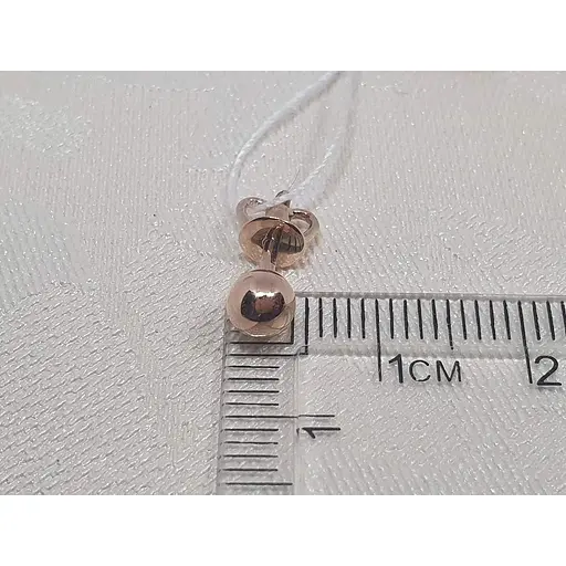 Золоті сережки-пуссети Favoritum Кульки. 210115_5 - фото 3