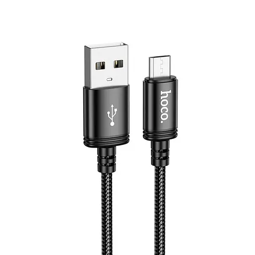 Кабель HOCO X89 Wind charging data cable Micro Black - фото 1