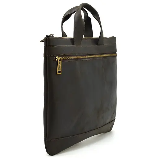 Кожаная мужская сумка TARWA 34х24х1 см sum0026090 - фото 4