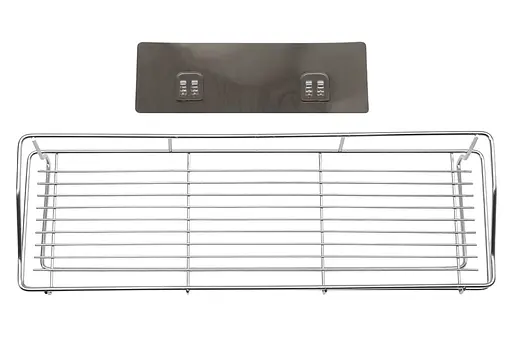 Полиця Fabrika Ola Нержавіюча сталь на самоклейній стрічці 40.4х13х10.5 см - фото 2