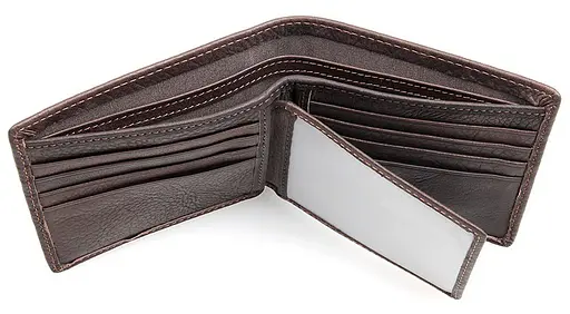 Мужской кожаный кошелек Vintage 11.5х9.5 см acs0015355 - фото 5