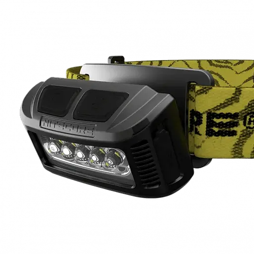 Налобний ліхтар Nitecore NU10 USB з білим та червоним світлом (Чорний) - фото 3