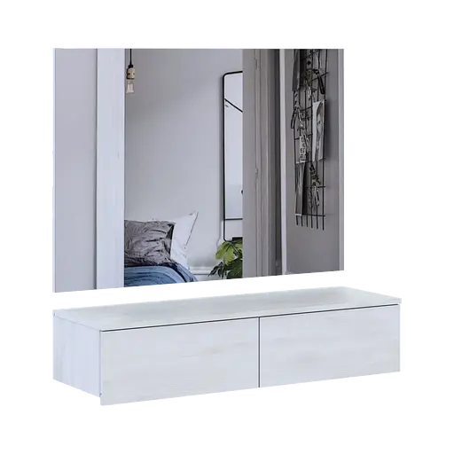 Комплект мебели Doros Левия+зеркало Белое дерево 100х32х100 (42005240) - фото 3