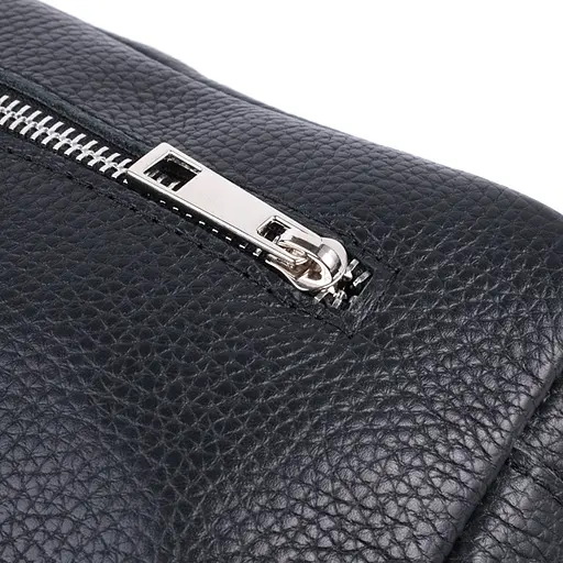 Чоловіча сумка-бананка із натуральної шкіри флотар SHVIGEL 22х11,5х5,5 см sum0026998 - фото 5