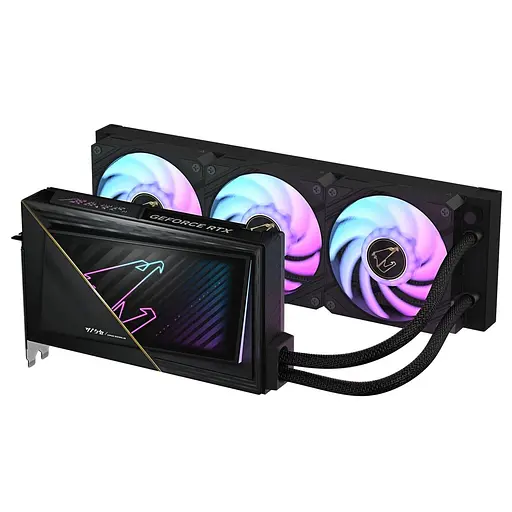 Видеокарта Gigabyte RTX 5090 32GB AORUS XTREME WATERFORCE (GV-N5090AORUSX W-32GD) (GDDR7, 512 bit, PCI-E v5.0 x16) - фото 2