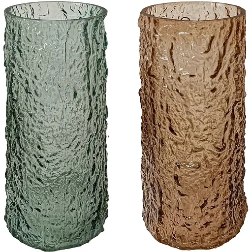 Ваза скляна Vittora Онікс 24.5 см коричнева VT-V-0001 (148151) - фото 2