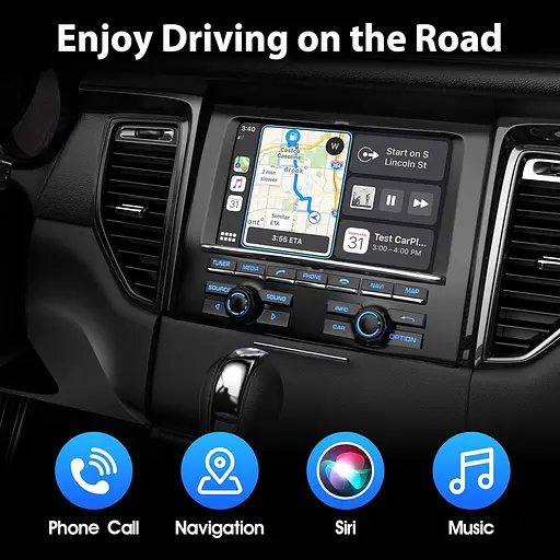 Бездротовий адаптер CarPlay та Android Auto 2024 Racodiary 3-в-1 для оригінальних дротових автомобілів CarPlay - фото 3