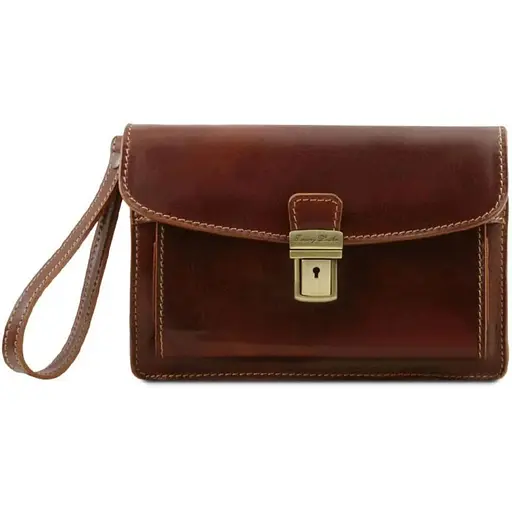 Кожаная сумка барсетка Tuscany 24х15х8 см sum0028522 - фото 1