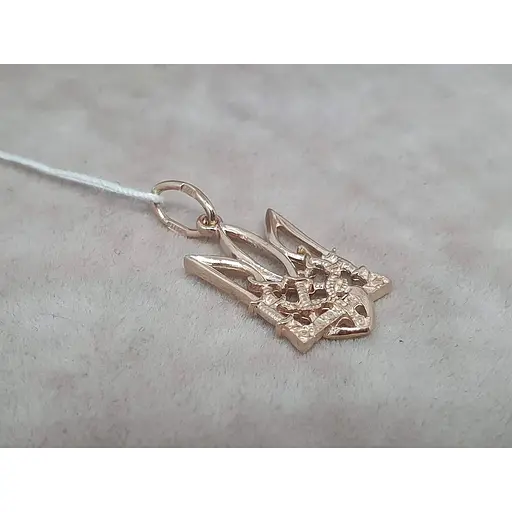 Золота підвіска Гаразд Тризуб. 3644043 - фото 2