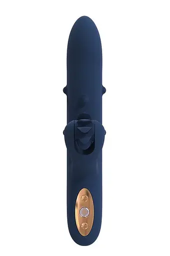 Вібратор-кролик Dreamtoys Athena 23 см синій - фото 2