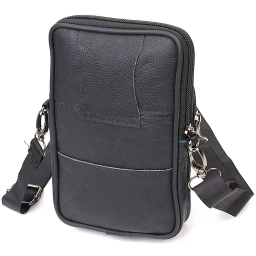 Чоловіча шкіряна сумка Vintage 12,5х19х4 см sum0022665 - фото 2