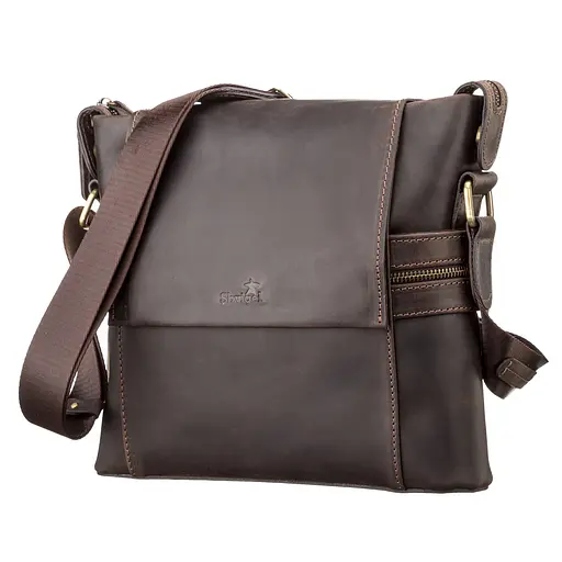 Чоловіча шкіряна сумка SHVIGEL 25х28х6 см sum0012498 - фото 1