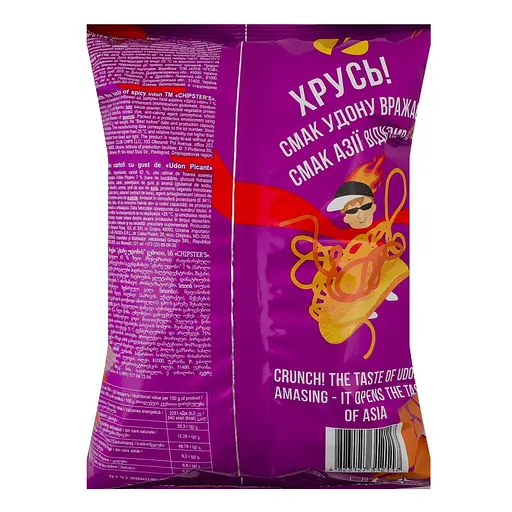 Чипси картопляні Chipster's Asian collection Гострий удон 100 г - фото 2