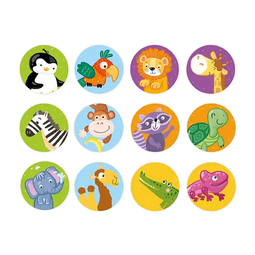 Настільна карткова гра для дітей "Дикі тварини" DoDo Toys 301238, 12 фішок - фото 3