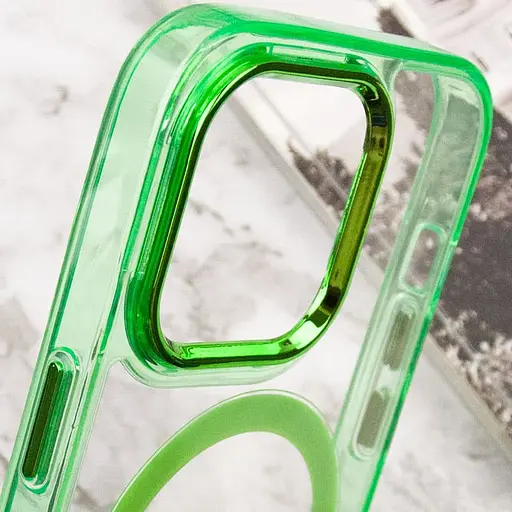 Чохол Epik TPU Iris with MagSafe для Apple iPhone 13 Pro Max 6.7 Салатовий - фото 6