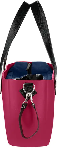 Сумка MyMia ручки кожа, коврик, ремни для коляски, малиново-черный Nuvita det0018677 - фото 5