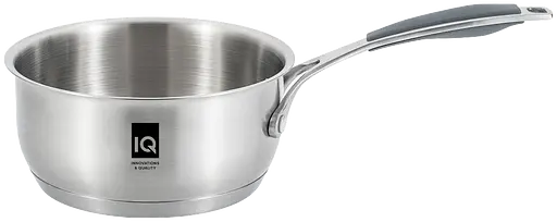 Ковш IQ Be Brave нержавеющая сталь 1.6 л с крышкой 16 см (IQ-4052-16) - фото 2