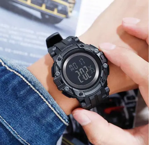 Чоловічий годинник Skmei 1545 Чорний циферблат - фото 2