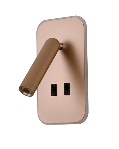 Бра, настенный светильник Italux WL-83957-1-GD Doria LED 2x8W 3000K 559Lm IP20 золотой - фото 2