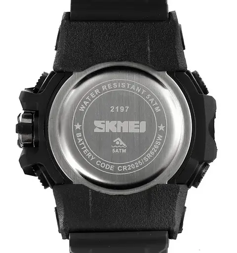 Часы мужские наручные спортивные Skmei 2197 Черный - фото 6