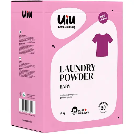 Уцінка. Пральний порошок UIU Baby концентрований 1.2 кг