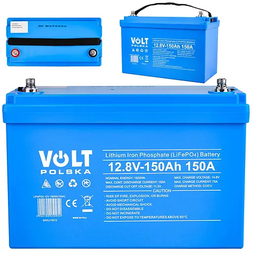 Аккумуляторная батарея Volt Polska LiFePO4 12.8V 150Ah 150А + BMS + Bluetooth - фото 2