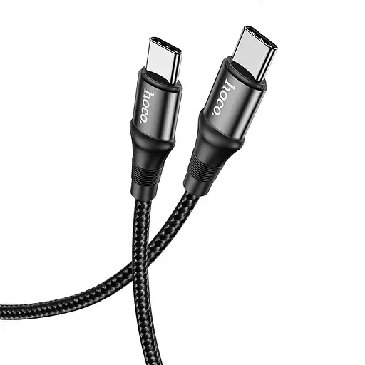 Кабель Hoco Type-C to Type-C Exquisito charging data cable X50 чорний 1 м 100W