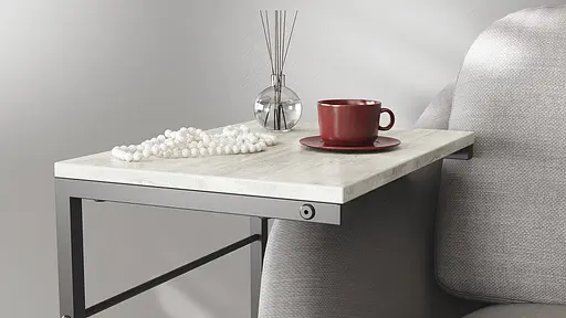 Столик Террі Ferrum-decor 650x440x330 Чорний метал ДСП Бетон 16 мм (FRD-104654) - фото 5