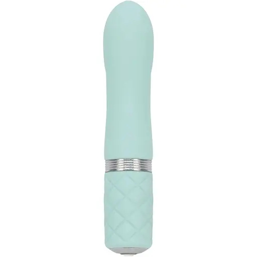 Розкішний вібратор Pillow Talk - Flirty Teal з кристалом Сваровські