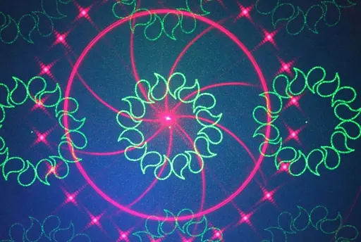 Кольоровий лазер диско Laser Mini Party Light Проєктор для приміщень із пультом - фото 6